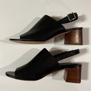 Sole Society Slingback Sandals Black. Size 8.5M